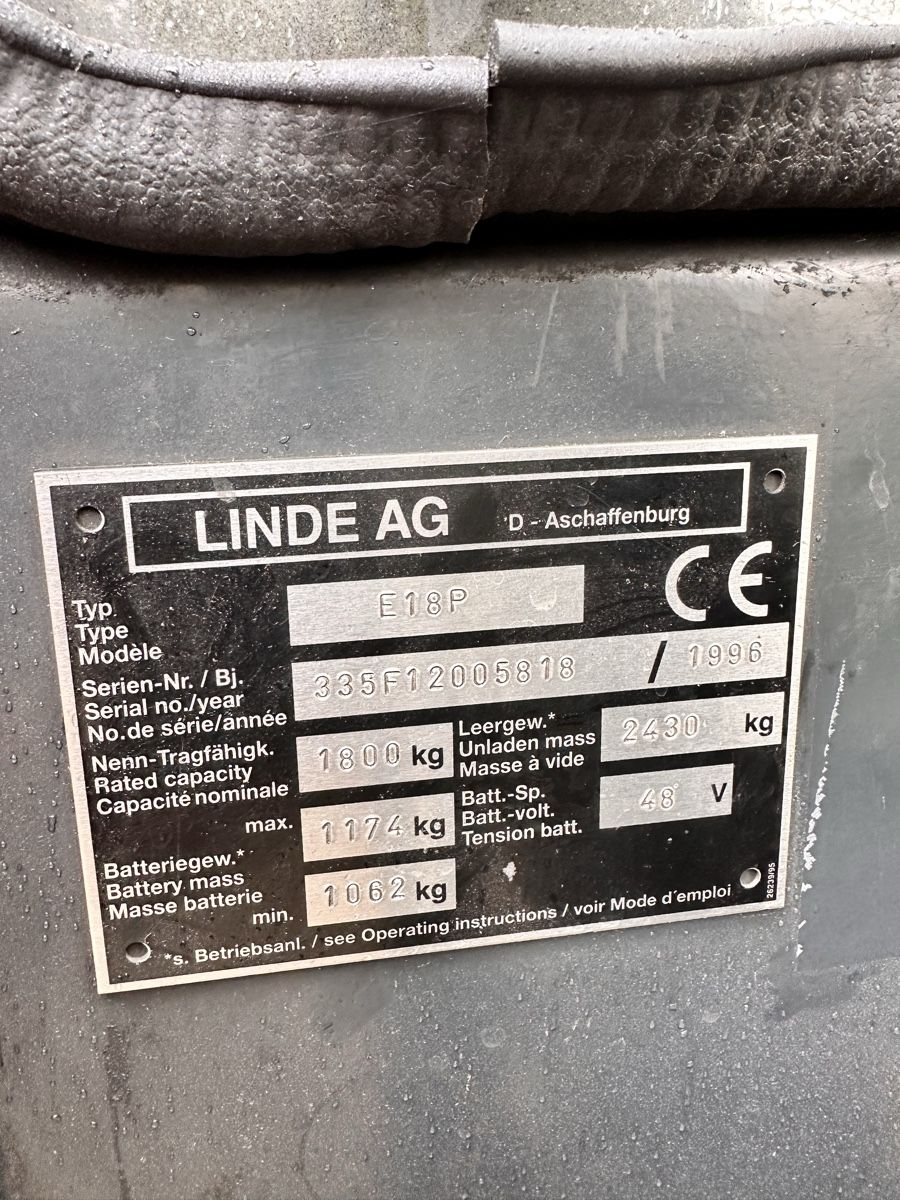 Linde Carrelli elevatori e a forche: Linde Elektrostapler E18 – Usato da lyssach venduto da brax2019 4