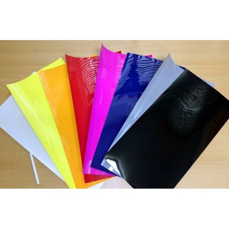 Fogli trasparenti: FLOCKFOLIE 8 FARBEN SET FÜR KL. PLOTTER – Nuovo e nell'imballaggio originale da St. Margrethen SG venduto da Plotterfolien-Shop