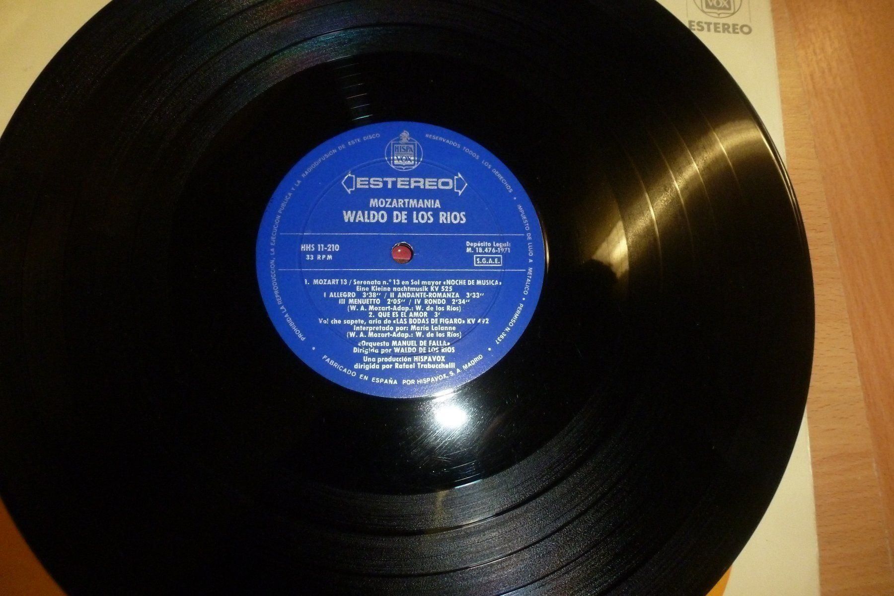 Schallplatten: WALDO DE LOS RIOS Mozartmania lp – Gebraucht aus Emmen von newcar4you 3