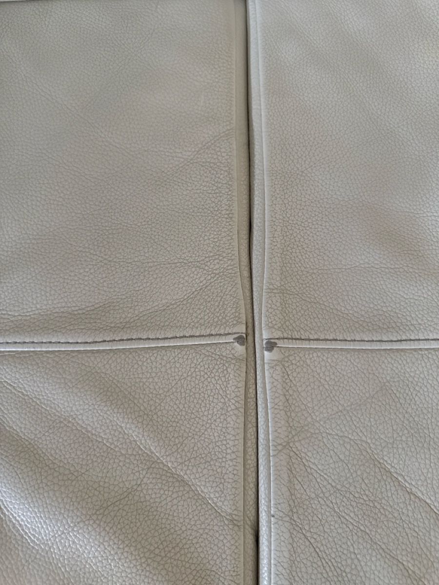 Sofas: White Leather Sofa Used Good Condition 200cm Length – Gebraucht aus Zürich von die_9dqq 2