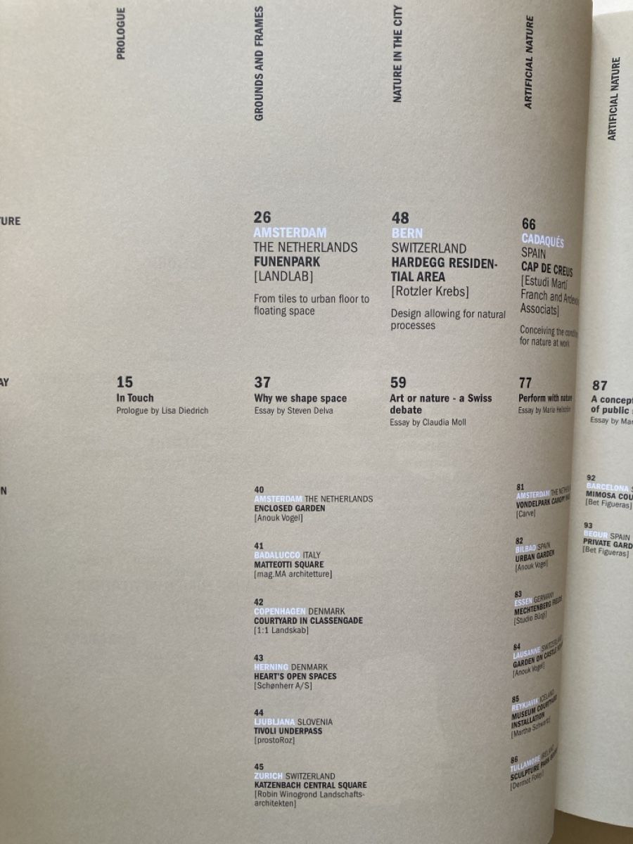 Libri: IN TOUCH Landscape Architecture Europe – Usato da Zürich venduto da 000rk 2