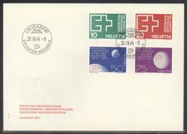 1963, FDC, Expo Lausanne 1964, Stempel Lausanne (Nr.402-405)