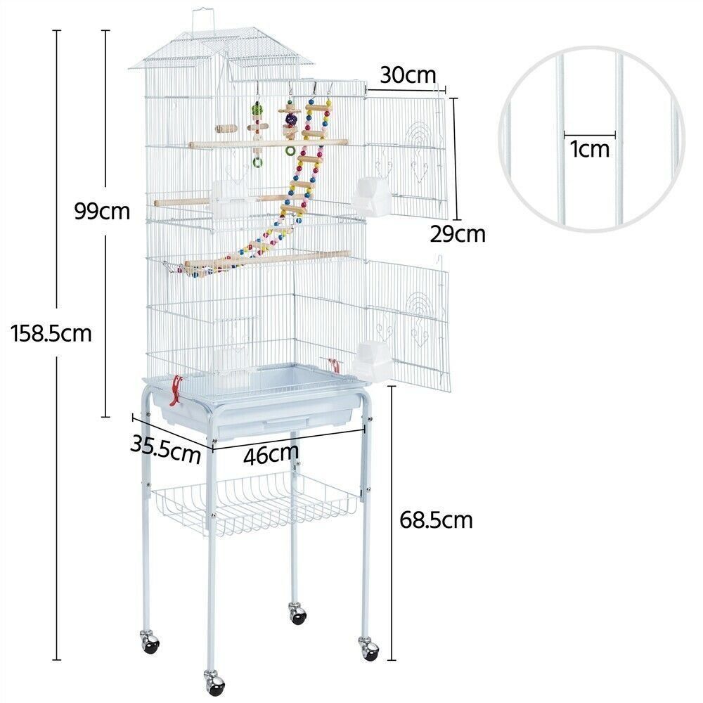Altro: Vogelkäfig Vogelhaus mit Ständer weiss – Nuovo e nell'imballaggio originale da Bottighofen venduto da zaap 1
