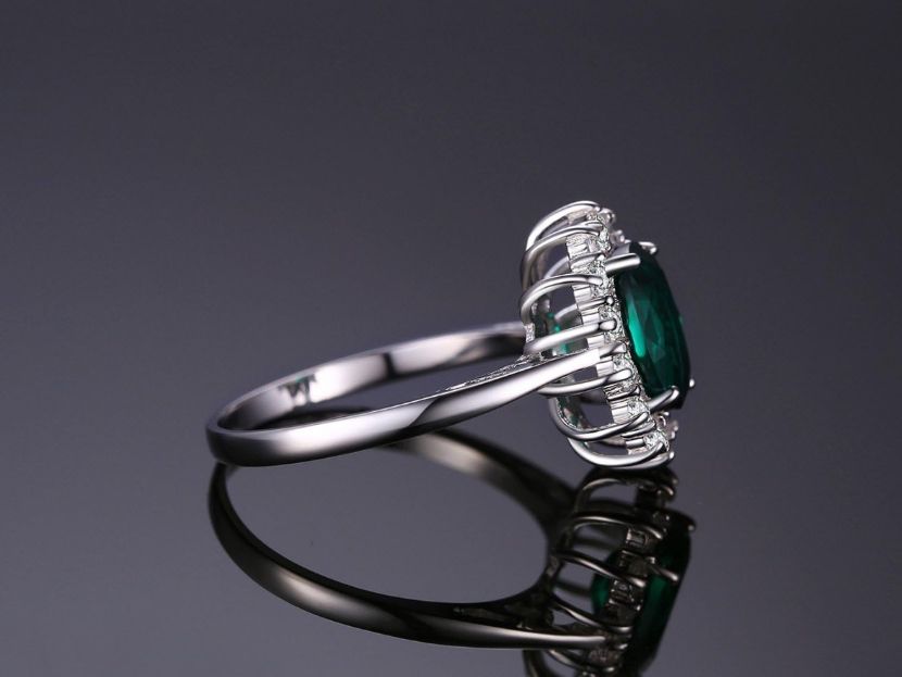 Sonstiger Schmuck: Set Sterling Silver 925 LadyDi ring & earrings Green – Neu und originalverpackt aus Frauenfeld von Vanityroom 7