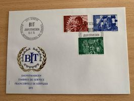 BIT Ersttagsbrief 1975 - Dienstmarken Schweiz - Top Zustand!
