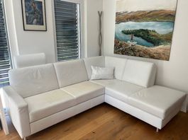 Leder Schlafsofa