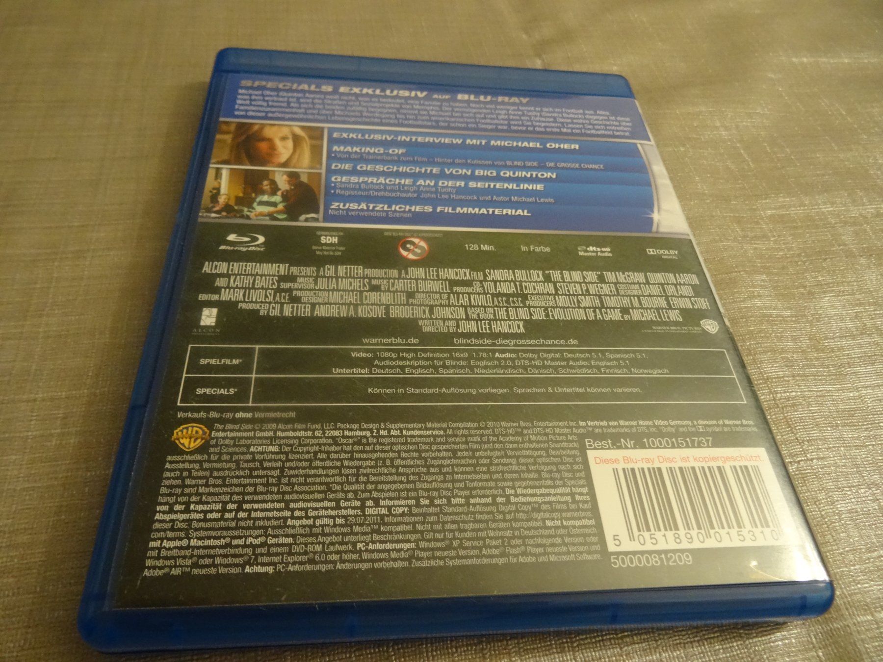 Alle DVDs: Die grosse Chance - Sandra Bullock - Blu-Ray – Gebraucht aus Olten von Disc-Verkauf 2