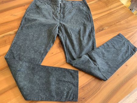 NILE ATELIER grau gemusterte leichte Hose Gr M NWT