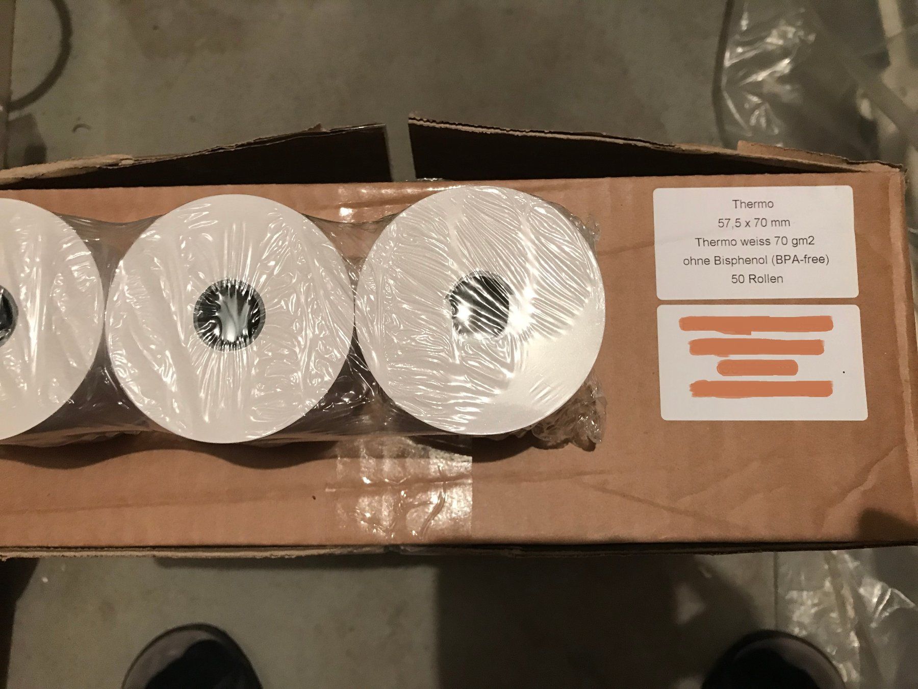 Sharp Kassen: Thermopapierrollen,Registrierkasse,Kassensystem,Kassenrollen – Neu und originalverpackt aus Bern von Friby3279