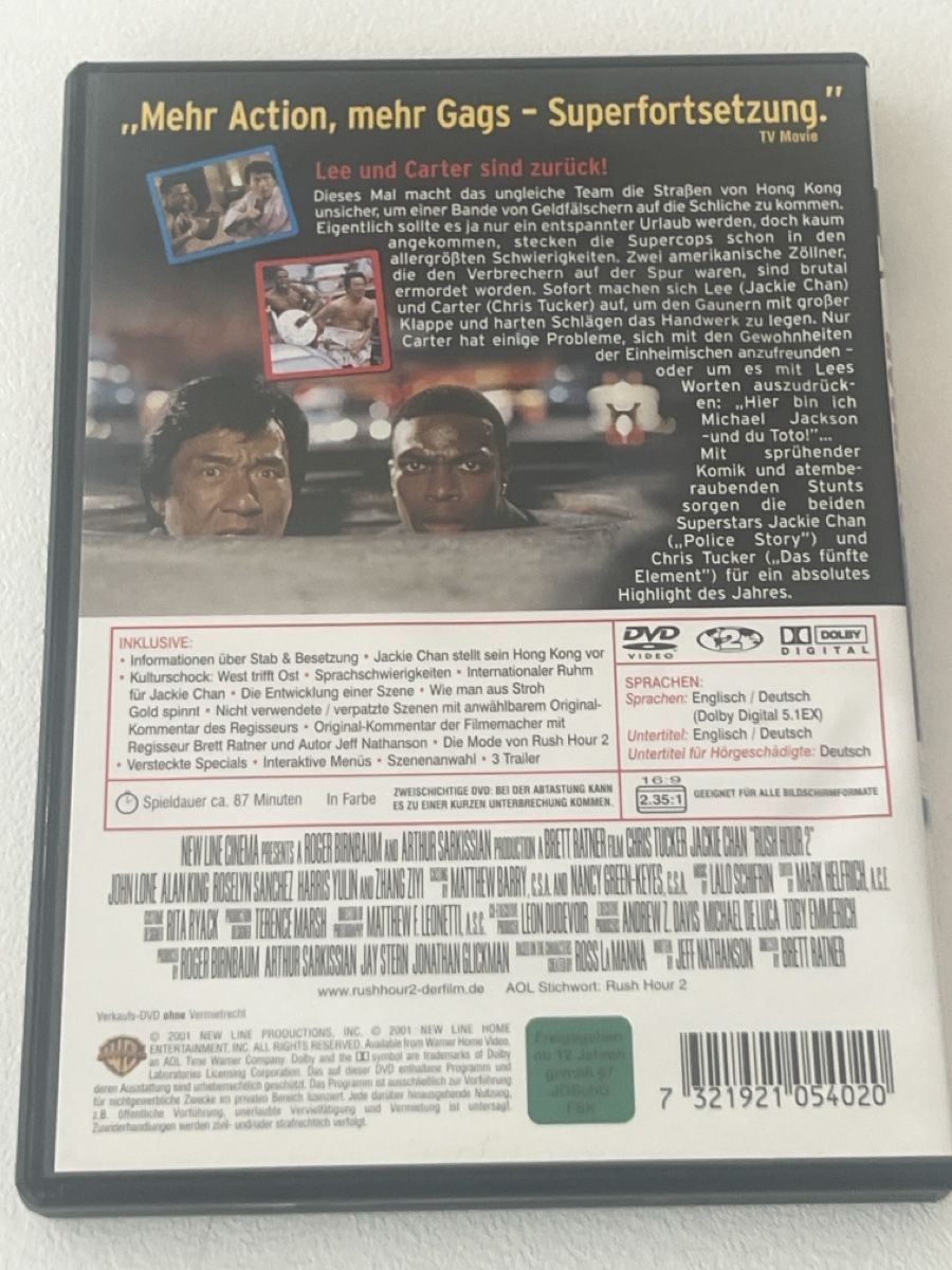 Tous les DVDs: DVD Rush Hour 2 Jackie Chan  – D'occasion à Gossau SG par DuDaRi0089 1