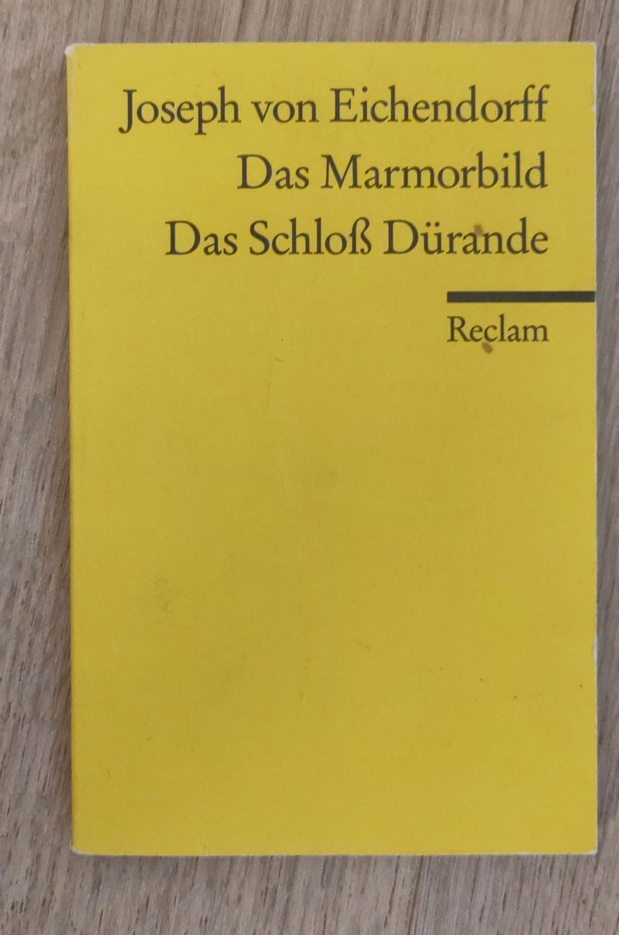 Libri: Joseph von Eichendorff: Das Marmorbild,  Schloss Durande – Usato da Zürich venduto da her_yqt7