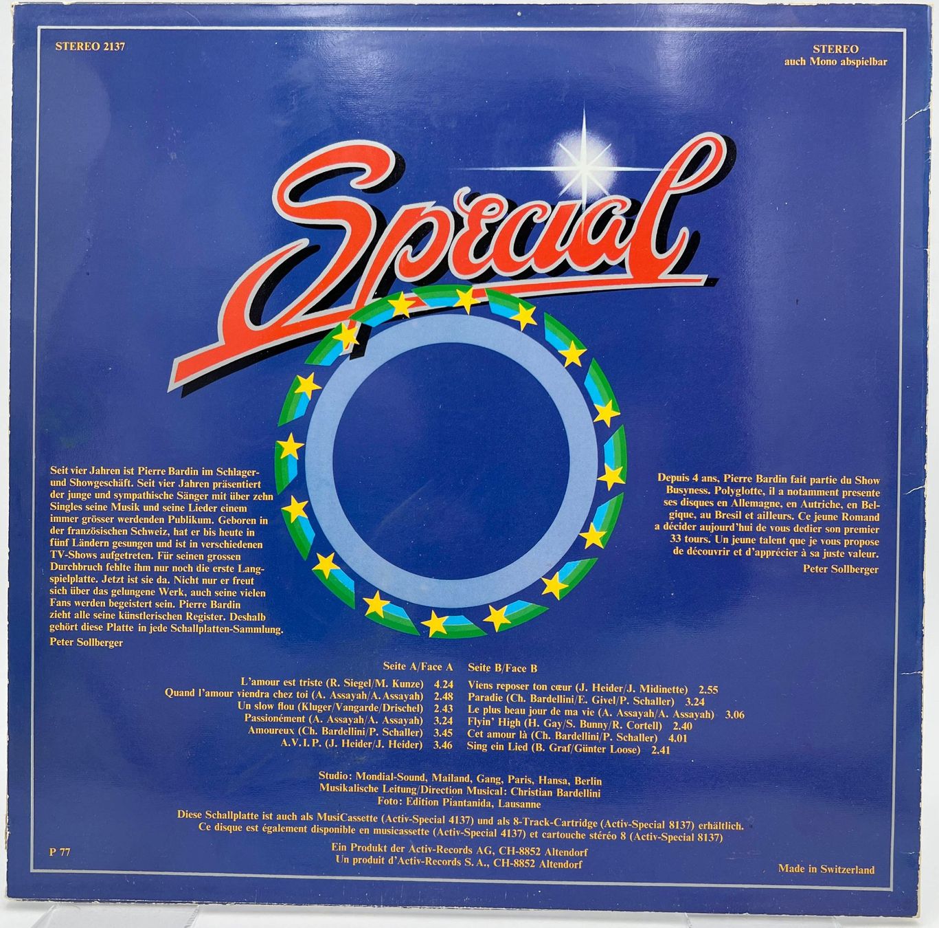 Schallplatten: Pierre Bardin LP 1977 - Contrast – Gebraucht aus Häusernmoos von platten-teller 1