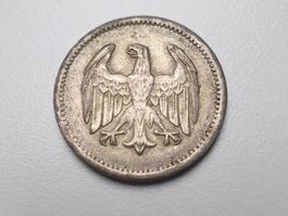 🇩🇪 Weimar ~ 1 Mark 1924 A~ Silver