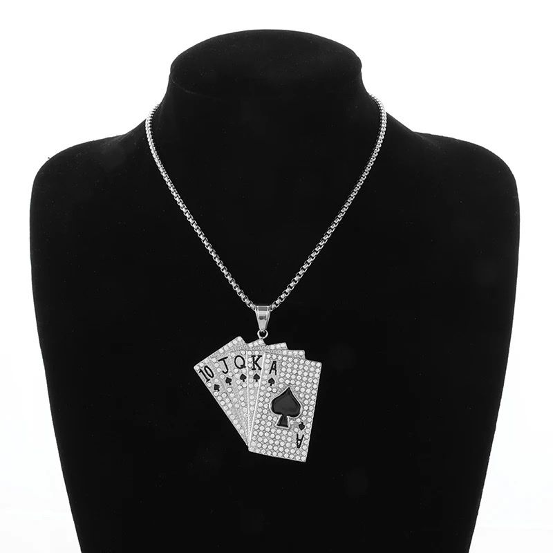 Catenine: Men Necklace Poker Cards – Nuovo e nell'imballaggio originale da Aarburg venduto da StavFashion 2