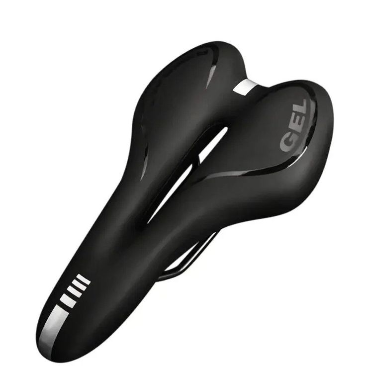 City Trekking Rennrad Sattel Schwarz VELO Fahrradsattel Plush Elasto MF  Schwarz - Komfort Sattel Mit Memory Foam & Federung