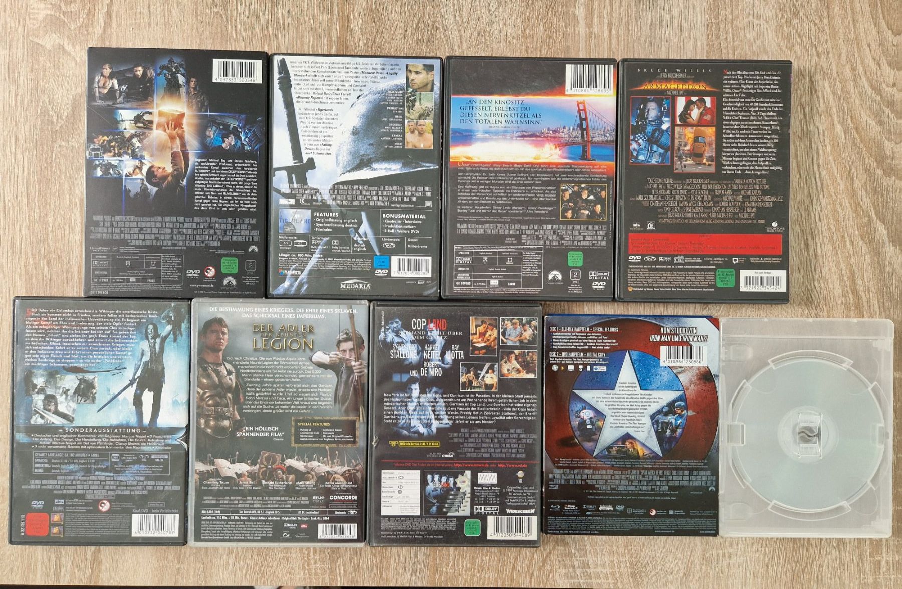 Tutti i DVDs: 9 DVD/Blu-ray's: Action-Filme – Usato da Rebstein venduto da Ajs_Toy_Palast_1 1