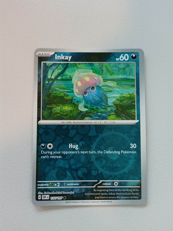 Inkay Iscalar Obsidian Flames Pokemon Reverse Holo Kaufen auf Ricardo