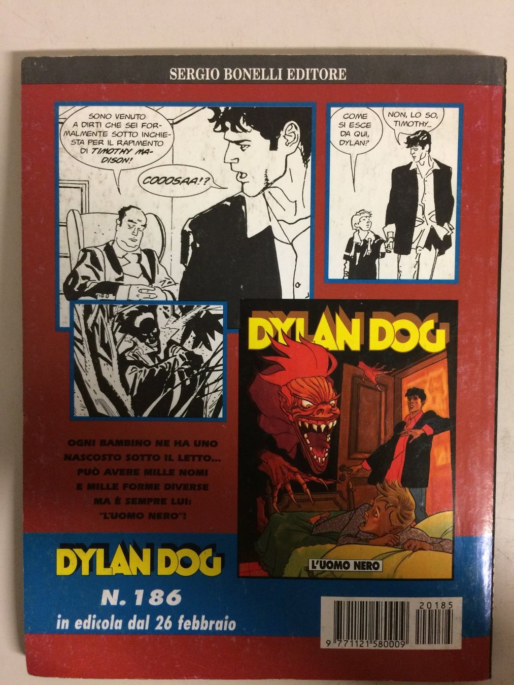 Comics: DYLAN DOG  # 185 PHOBIA  Sergio Bonelli‪ 2002 – Gebraucht aus Vezia von Aquarius_Age 2