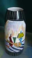 Porzellan Vase Italy Vintage markiert 19 cm