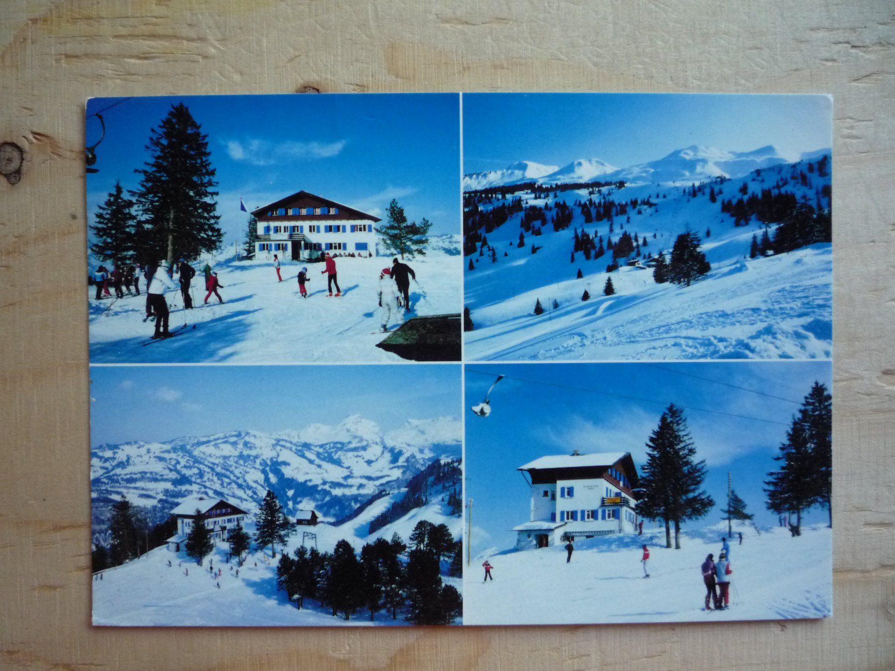 Cartoline postali: Skihaus NSKZ, Stoos, 5.3.92 – Usato da Rieden SG venduto da Brockehuesli