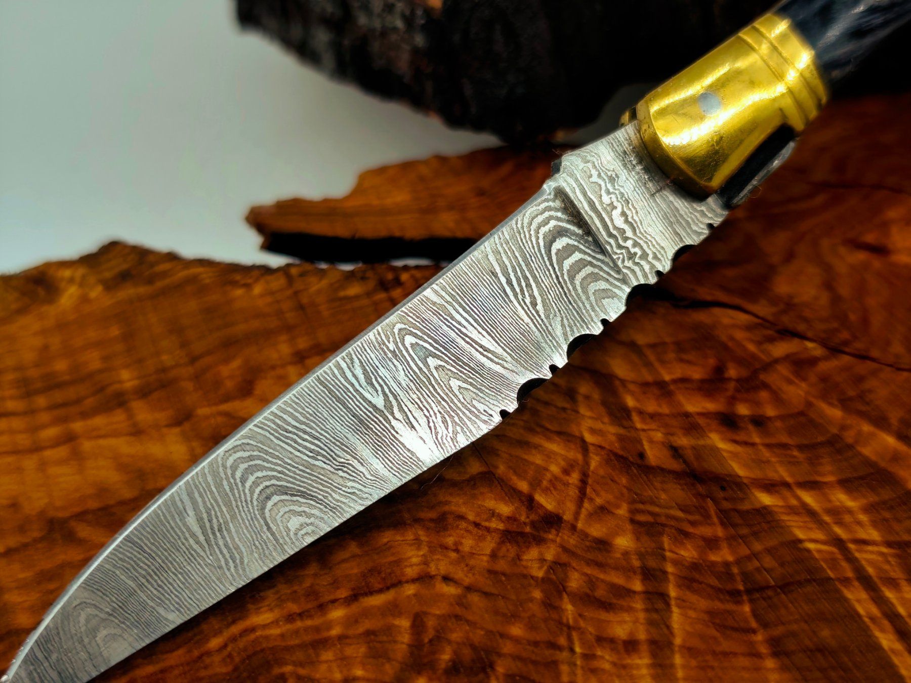 Accessori: Laguiole Damast Messer Klappmesser echtes Damastmesser – Nuovo e nell'imballaggio originale da Arlesheim venduto da Premius_1 3