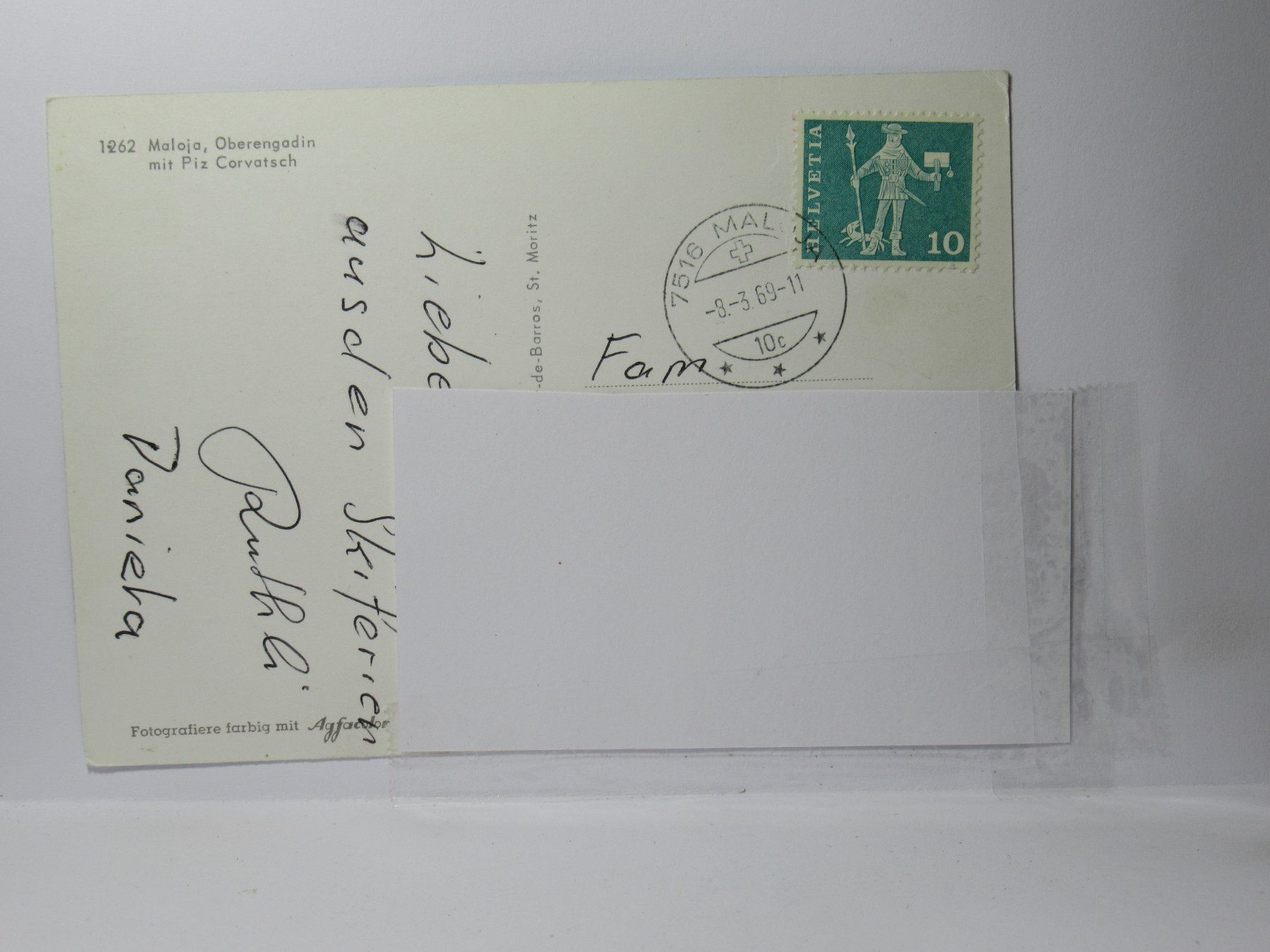 Cartoline postali: Maloja & Piz Corvatsch – Usato da Grenchen venduto da frechri 1