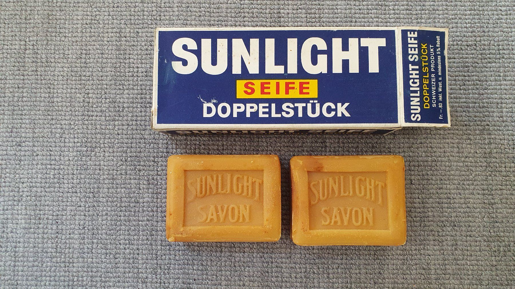 Sonstige Körperpflege: Alte Sunlight Seifen / Doppelpack / ca. 1950 / unbenutzt – Gebraucht aus Glattfelden von sessa123