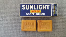 Alte Sunlight Seifen / Doppelpack / ca. 1950 / unbenutzt