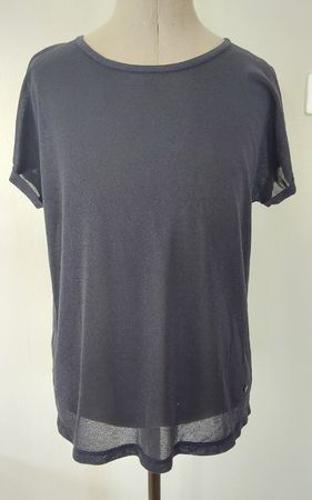 Shirt dunkelblau mit Glanz M Mos Mosh neu