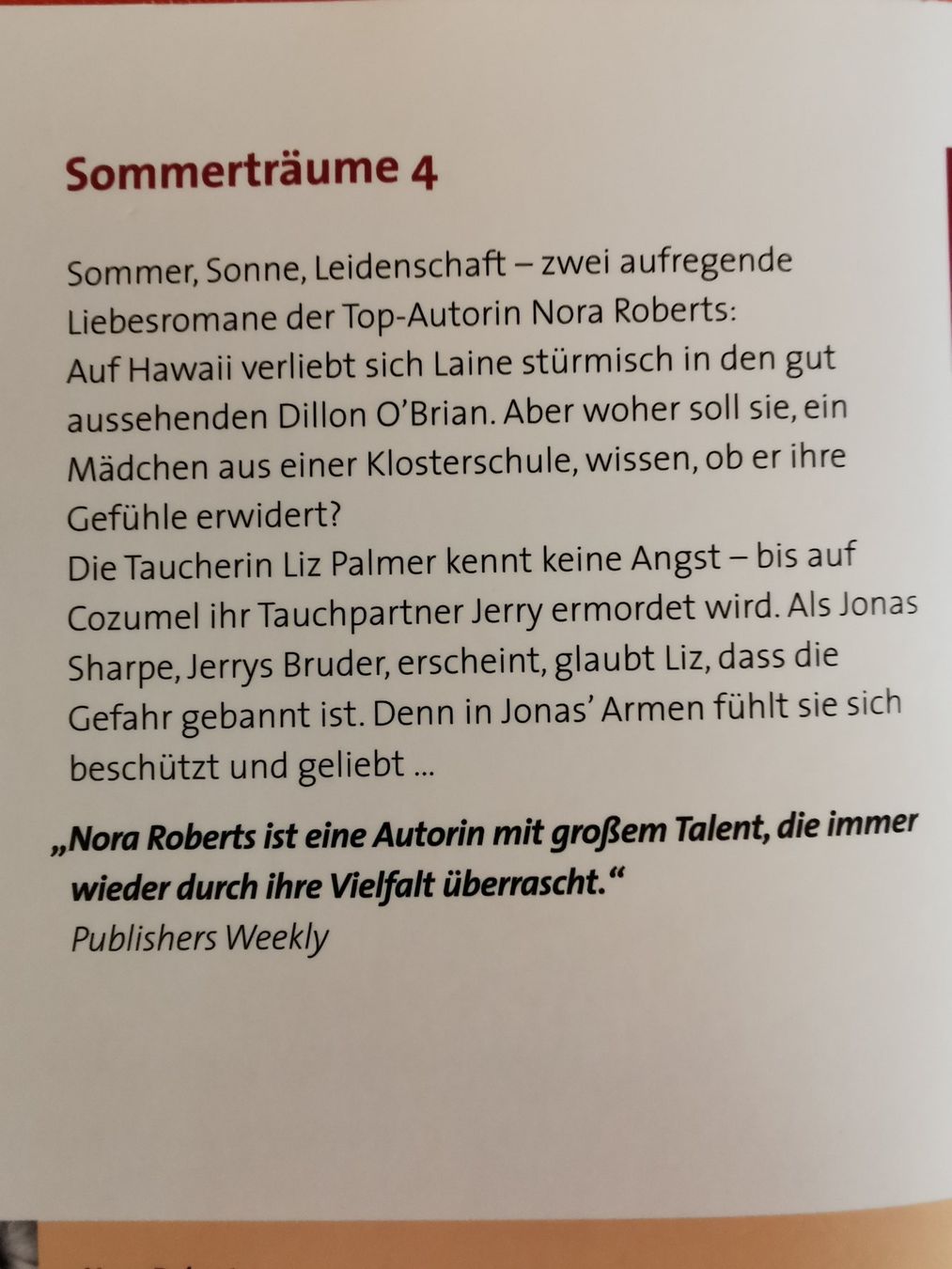 Bücher: Nora Roberts, Sommerträume 1-5 – Gebraucht aus Kölliken von mar5742 4