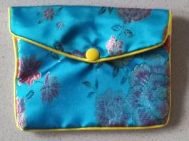 China Seiden Schmuck Tasche ca. 12x9,5cm