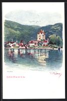 Oberhofen, Ortsansicht vom See aus
