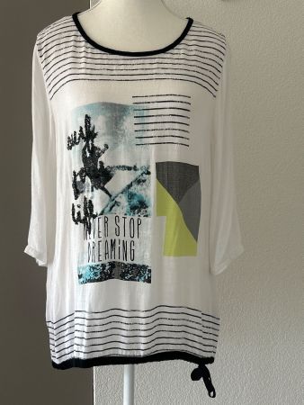 3/4 Arm Shirt mit Muster von Kenny S Gr. 38
