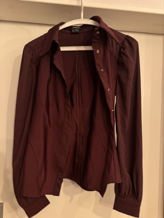 Burgundy Blouse - UK 10 / EU 38 - Perfect for Autumn!