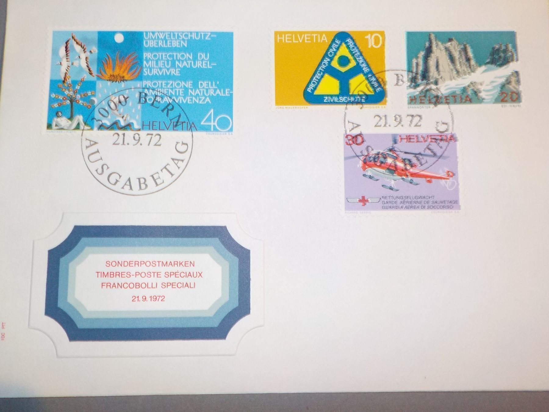 Tutti i francobolli: 1972, FDC, Sondermarken II, Serie – Nuovo (secondo la descrizione) da Muri b. Bern venduto da Ricardoverkauf