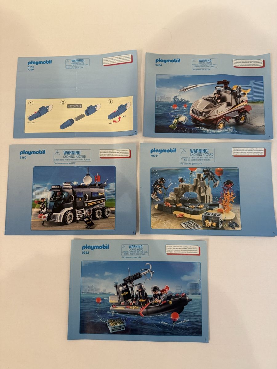 Playmobil Giocattoli: Playmobil Polizei, Boot und Schatzinsel – Usato da Affoltern am Albis venduto da Noodle71