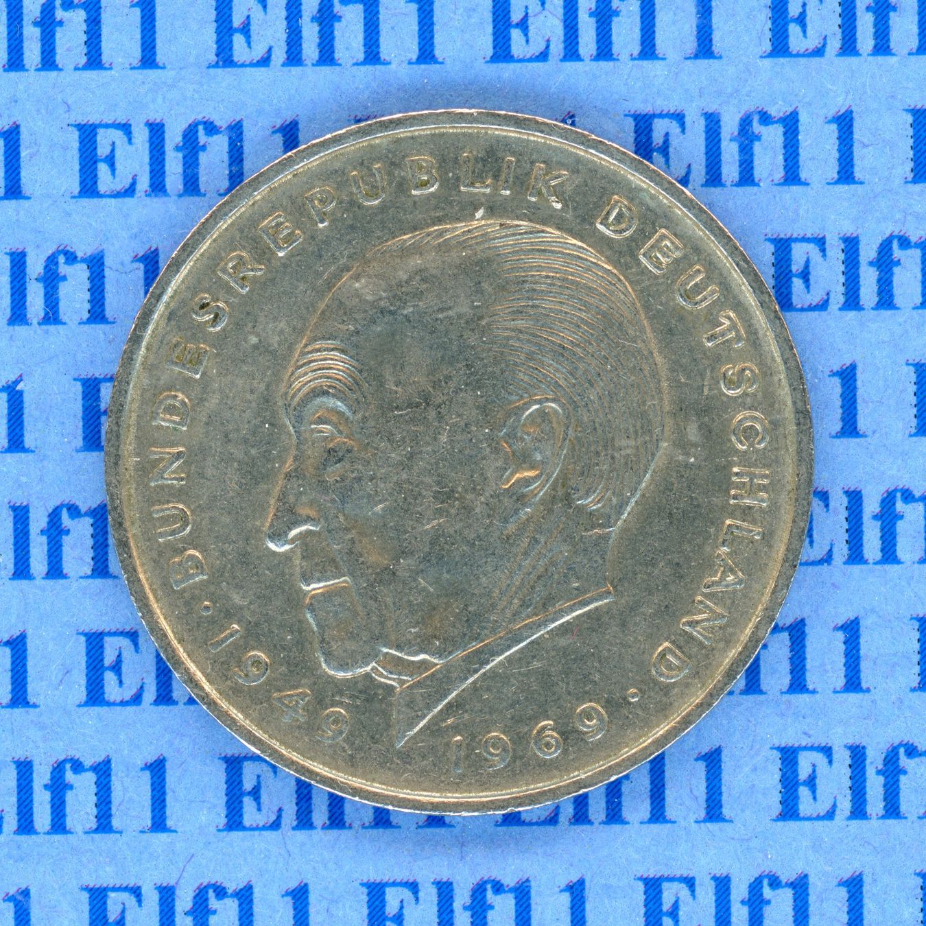 Tutti le monete: DEM___2.00 1970G Adenauer -vz 2 Deutsche Mark – Usato da Widnau venduto da Elf11 1