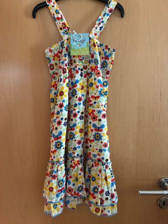 Frugi Kleid Blumenmuster Gr. 7-8 Jahre neu mit Etikett