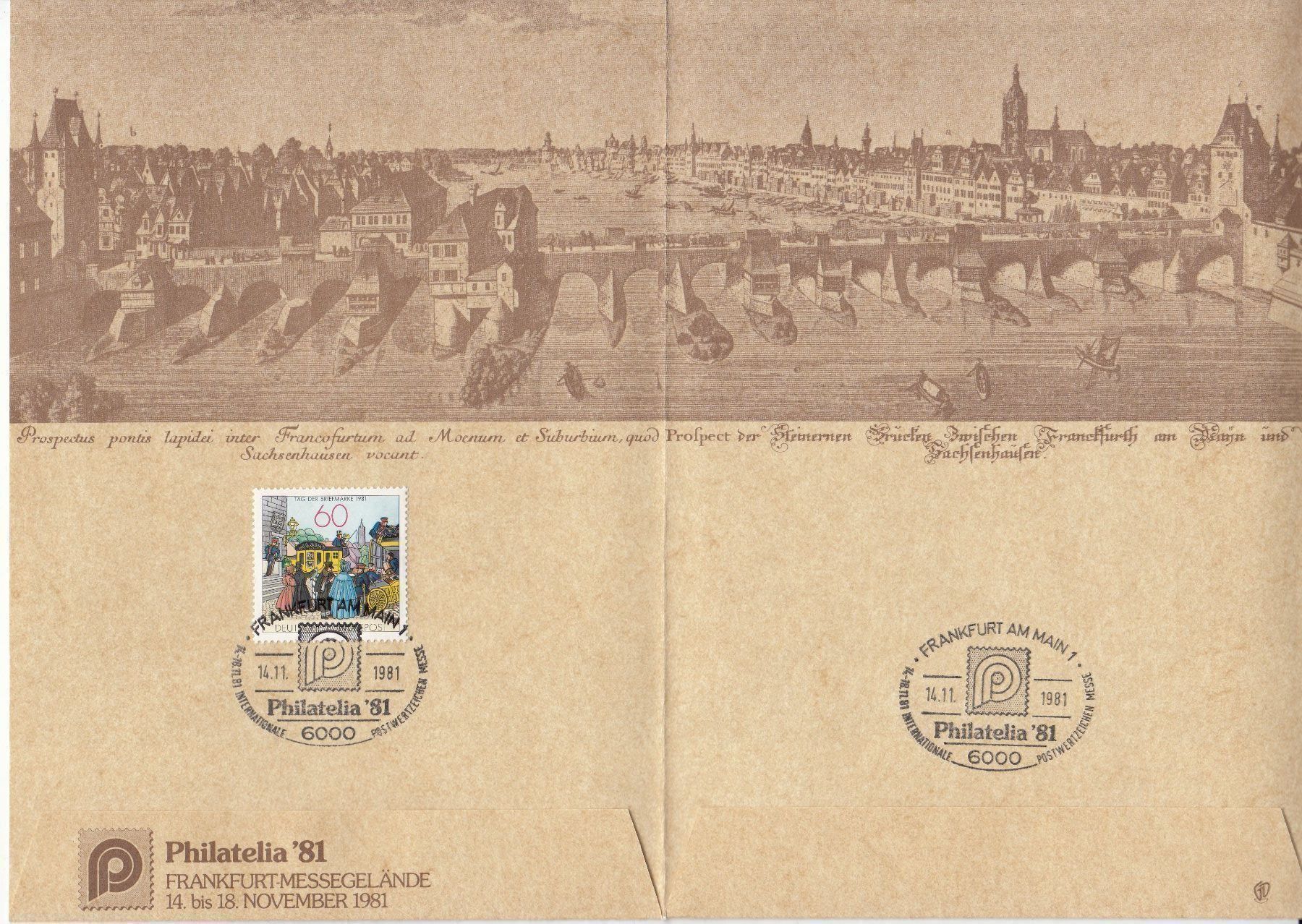 Tutti i francobolli: Faltblatt Philatelia '81 Frankfurt – Usato da Bürglen TG venduto da StampGraf 3