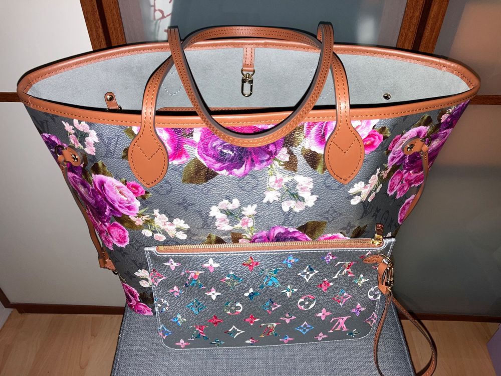 Louis Vuitton Neverfull MM Garden Capsule Limited Edition NEW Full