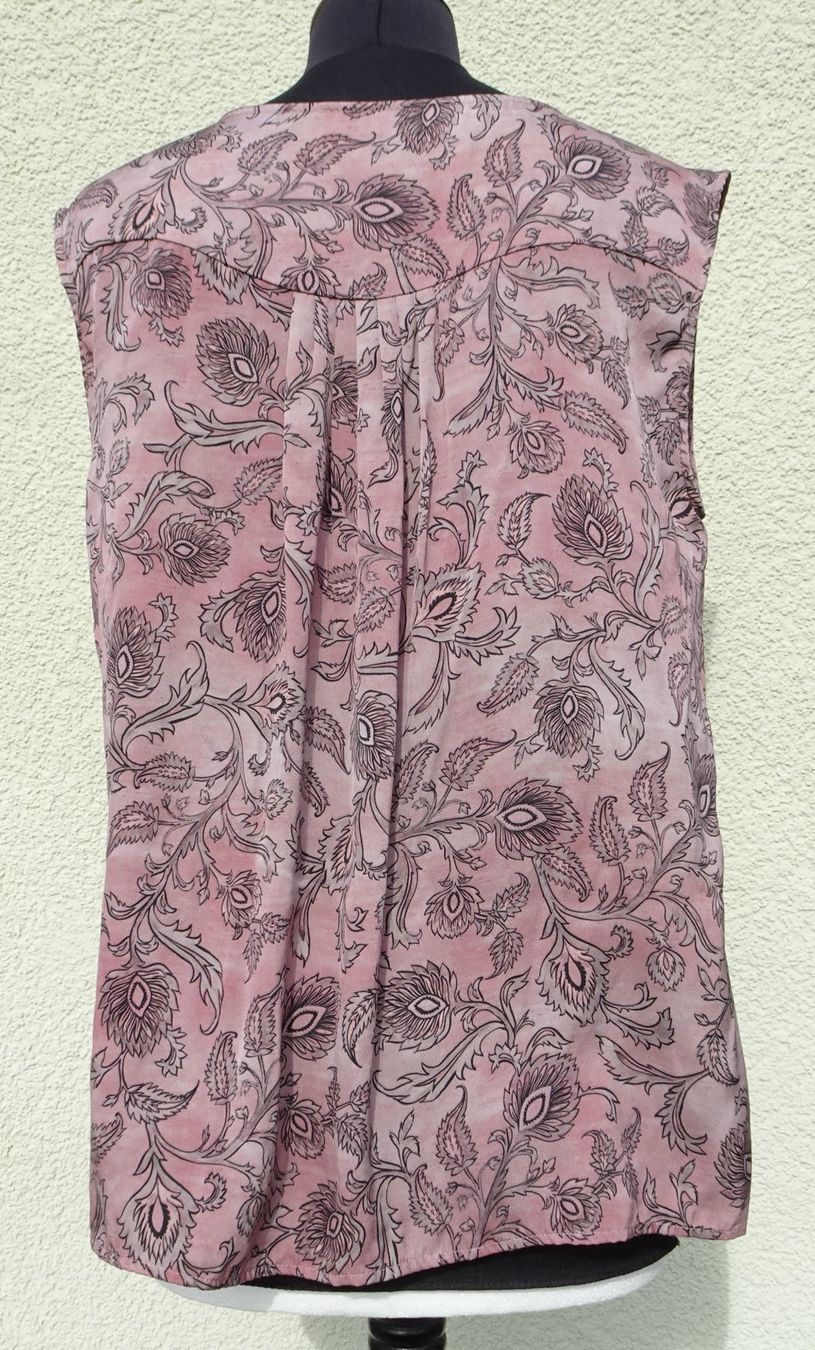 Repeat Top: Top Repeat silver edition Gr. 38 rosa schwarz Seide – Usato da Winterthur venduto da blumeblau77 2