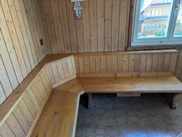 Eckbank Holz Lärche Landhausstil guter Zustand
