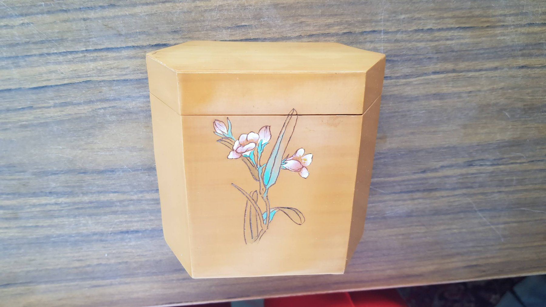 Barattoli: Holzdose Japan antik bemalt – Usato da Mörschwil venduto da antiksalon 8