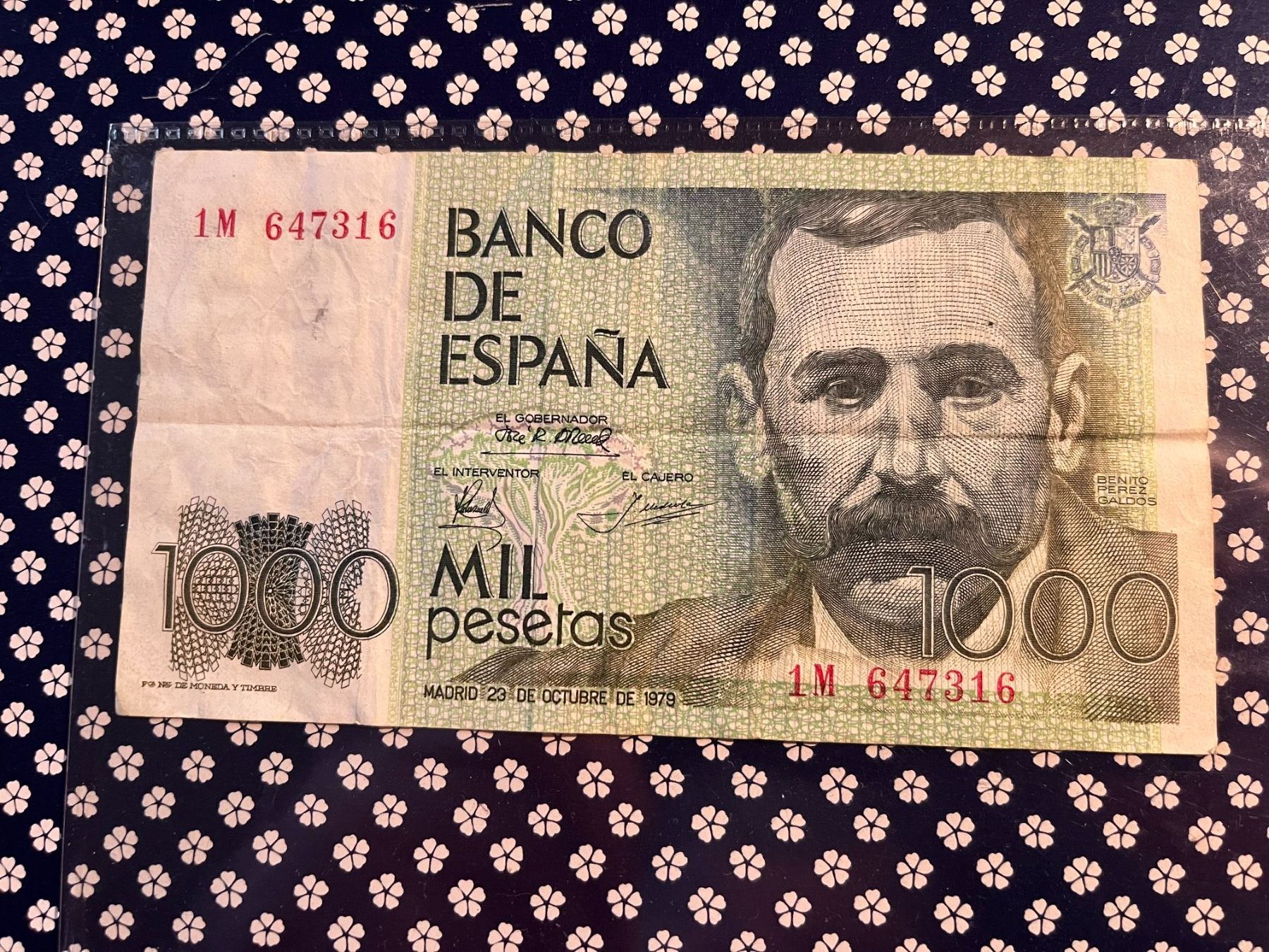 Banknoten: 1000 Pesetas Spanien 23.10.1979 – Gebraucht aus Arch von Karibu19