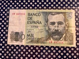 1000 Pesetas Spanien 23.10.1979