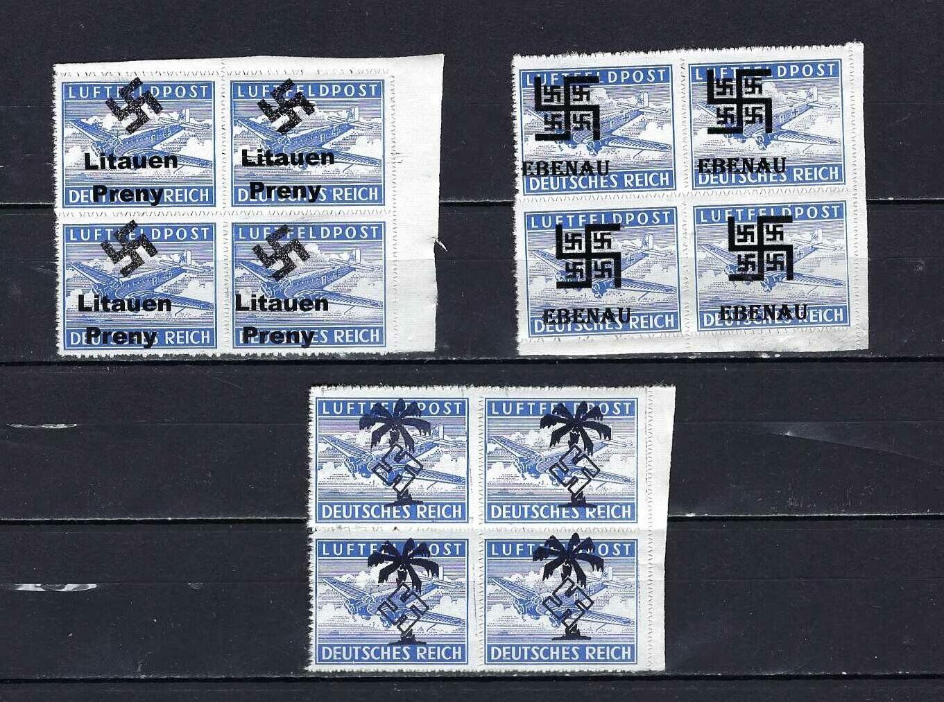 Tutti i francobolli: Luftfeldpost mit Aufdruck ** – Nuovo e nell'imballaggio originale da Lindau venduto da Rickie123