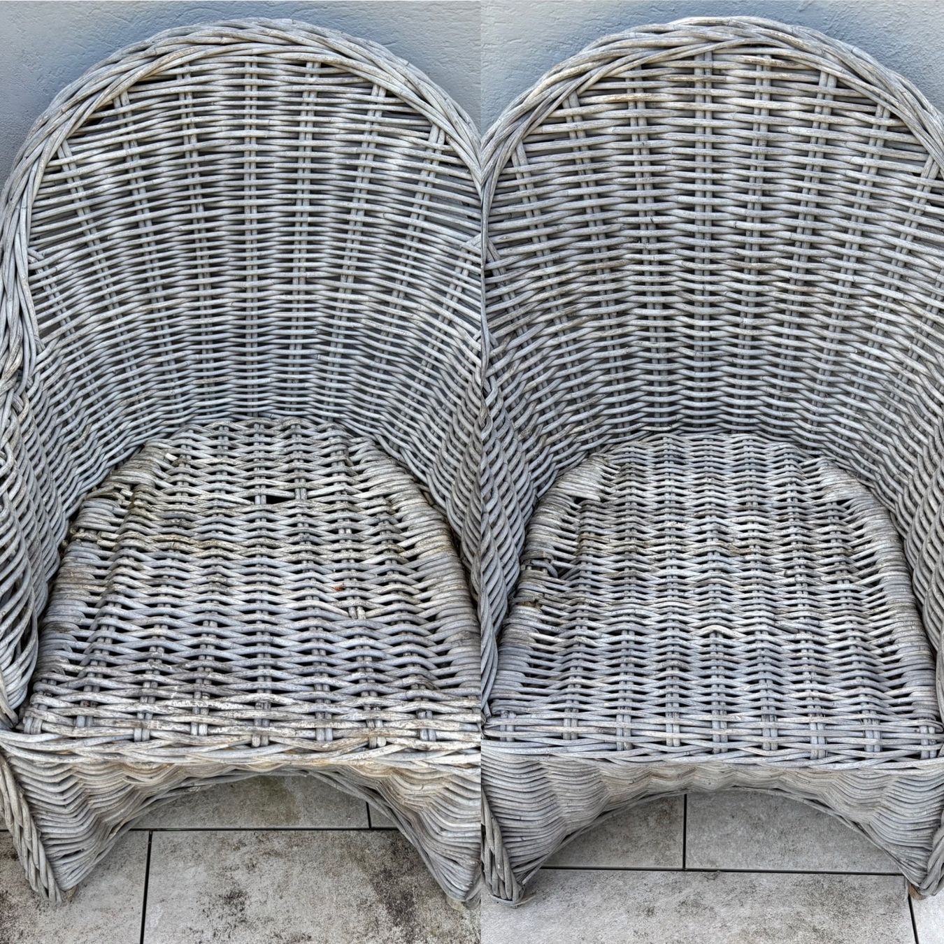 Poltrone: 2x Rattan Garten Sessel Grau / Beige | Gebraucht – Usato da Suhr venduto da twt_gb7n 2