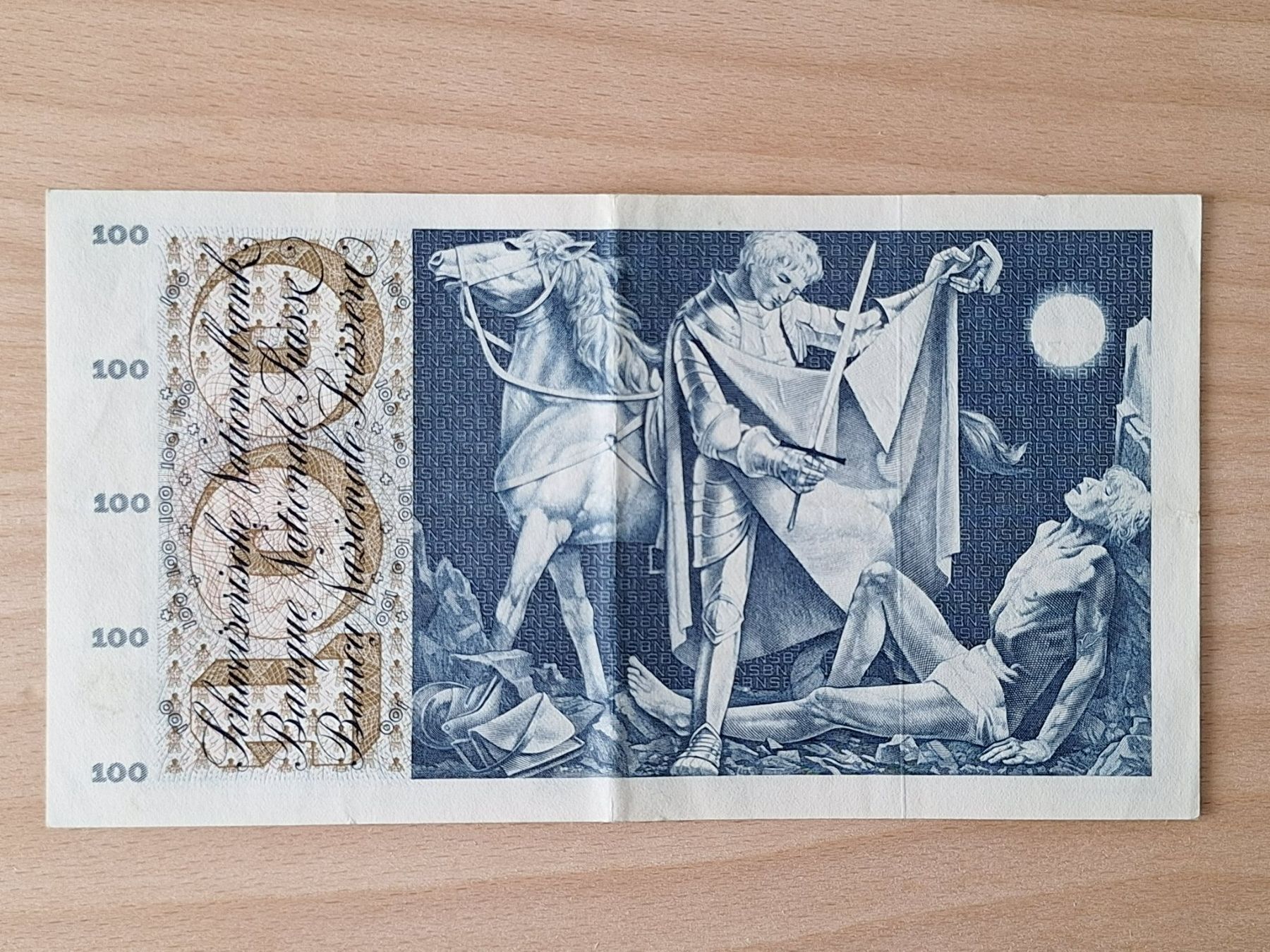 Banconote: Schweizer Banknote, 100 Franken, JG 1965 – Usato da Lohn-Ammannsegg venduto da Beo71 1
