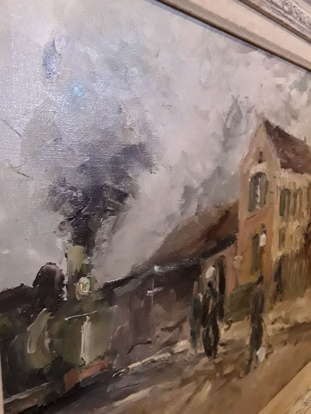 Dipinti: William Clochard Bahnhof Eisenbahn, "Gare en Oise" ca 1940 – Usato da Zürich venduto da helsan 4