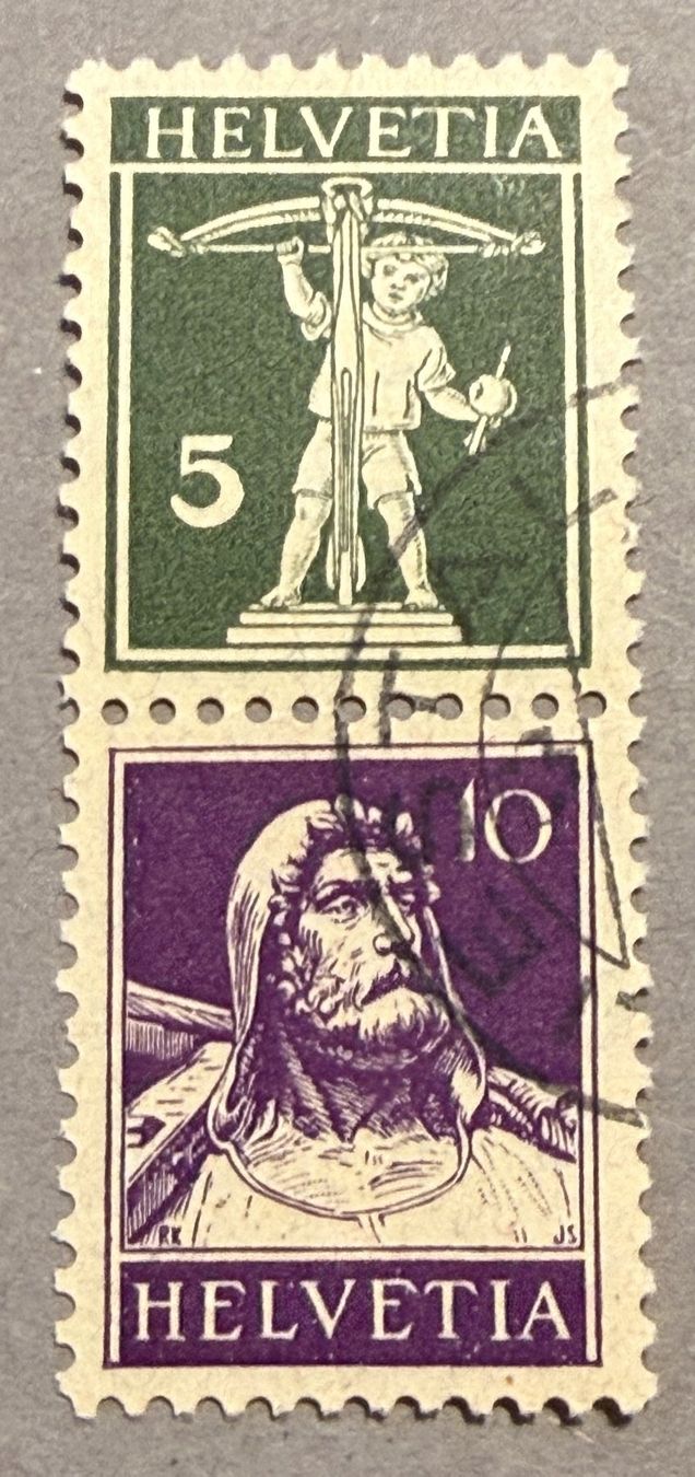 Alle Briefmarken: Z17y Zus.hängende Stp. Liestal SBK 40.- – Gebraucht aus Steinhausen von yukon26